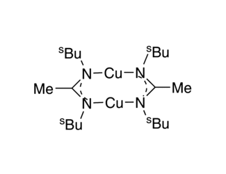 Bis(N,N’-di-sec-butylacetamidinato)dicopper(I) Chemical Structure